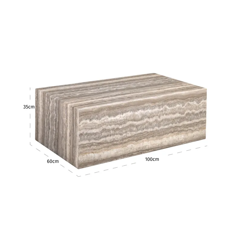 Couchtisch für Sofamodule Dulce, Grau von Richmond Interiors, Maßzeichnung 9