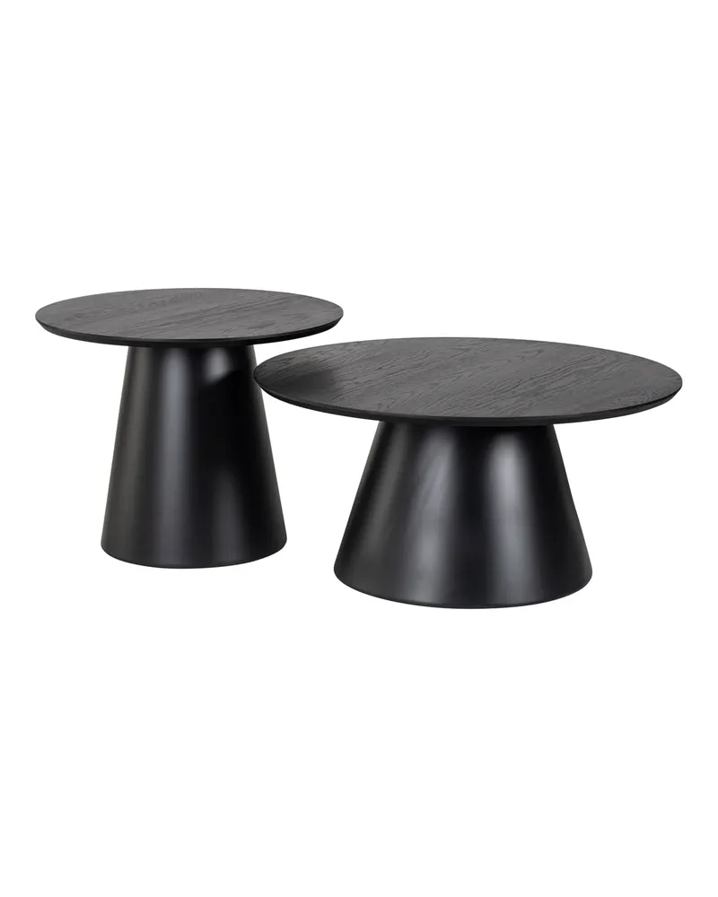 Couchtisch Jazz, Schwarz, 2er-Set von Richmond Interiors