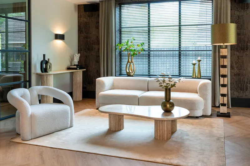 Konsolentisch La Cantera, Beige von Richmond Interiors, Wohnbeispiel 11, im Wohnraum