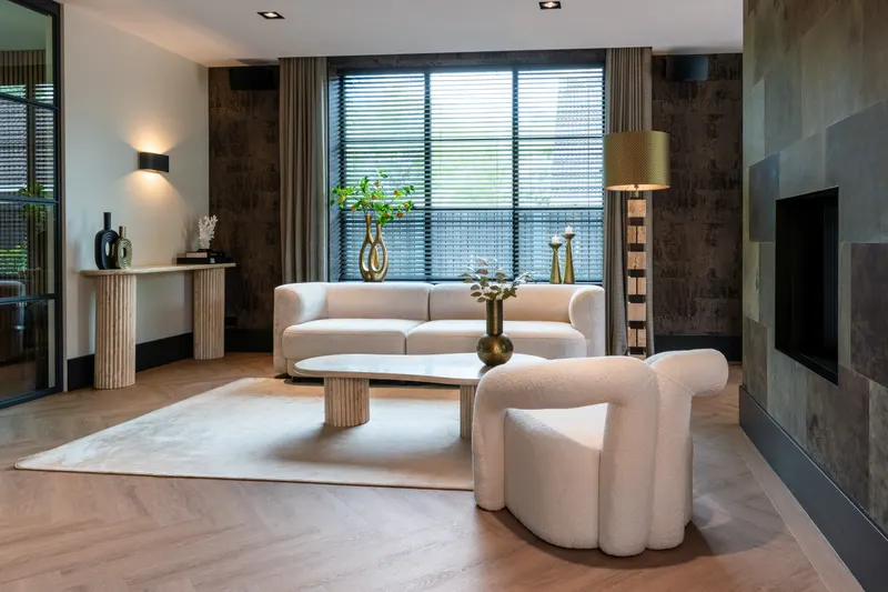 Konsolentisch La Cantera, Beige von Richmond Interiors, Wohnbeispiel 6, im Wohnraum