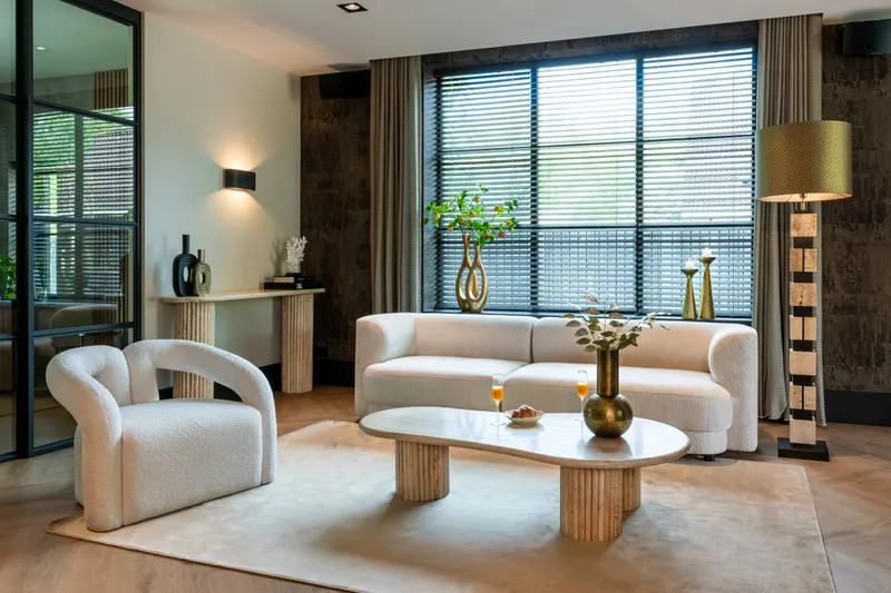 Konsolentisch La Cantera, Beige von Richmond Interiors, Wohnbeispiel 9, im Wohnraum