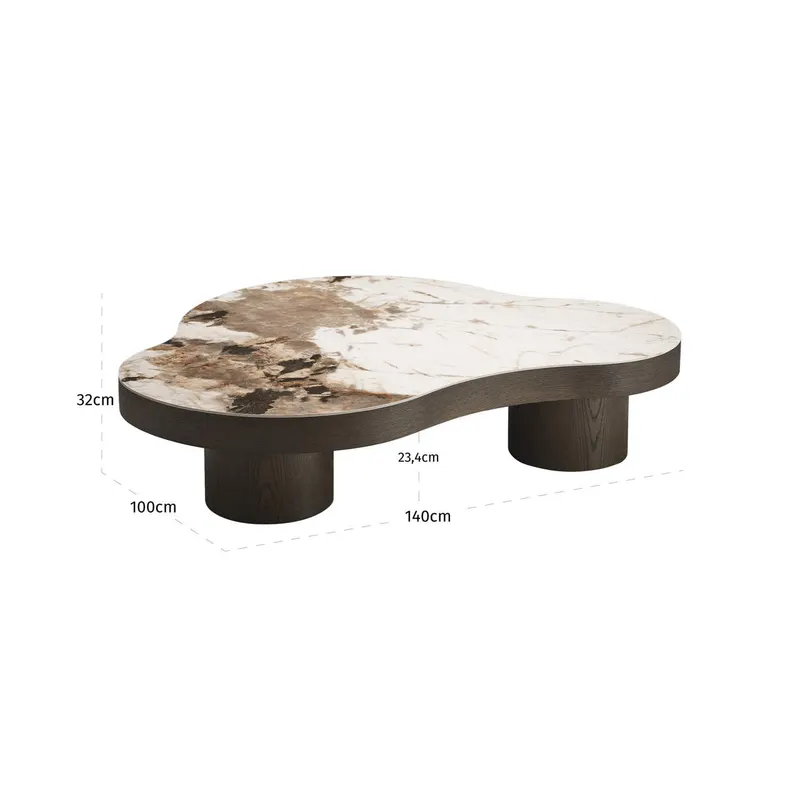 Couchtisch Langford braun von Richmond Interiors, Maßzeichnung 10
