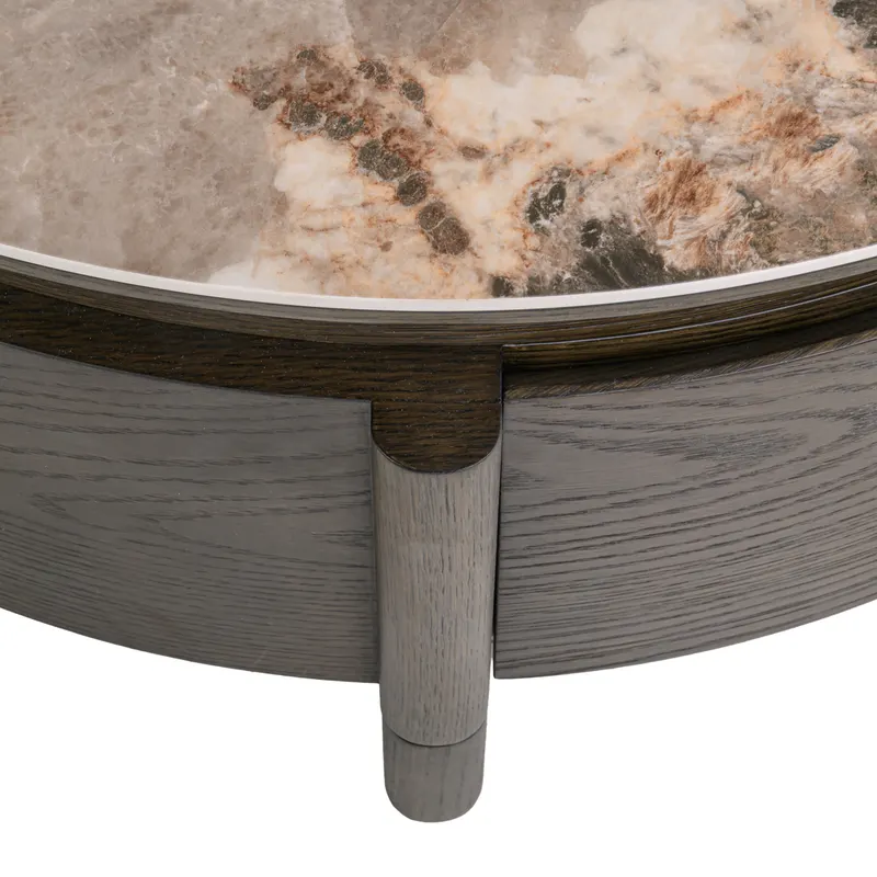 Runder Couchtisch Langford braun mit Stauraum von Richmond Interiors, Produktansicht 6