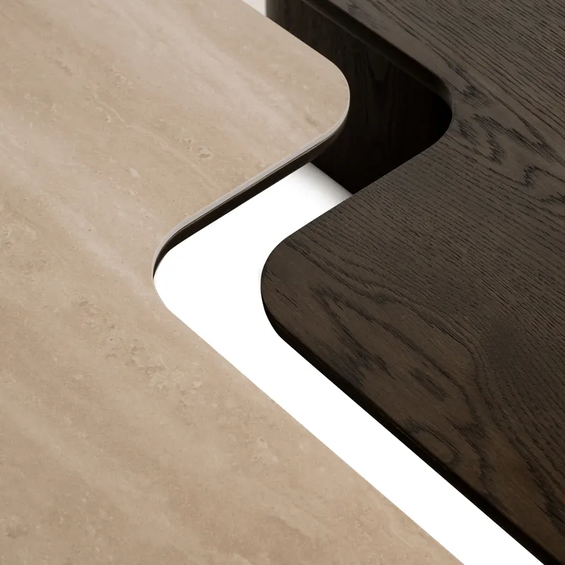Couchtisch Nando, Braun, 2er-Set von Richmond Interiors, Produktansicht 10