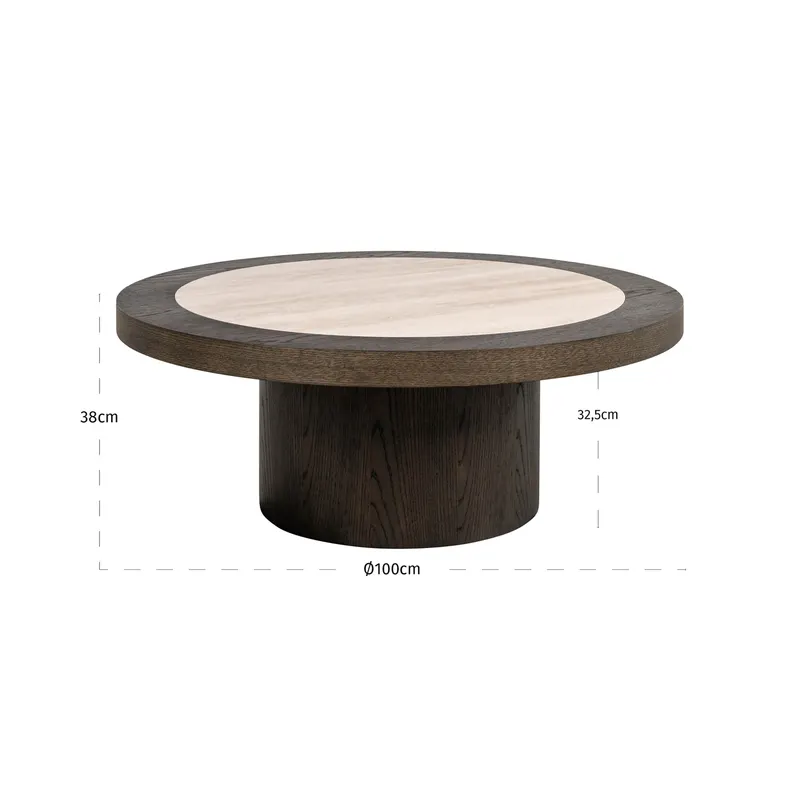 Couchtisch Nando Braun von Richmond Interiors, Maßzeichnung 4