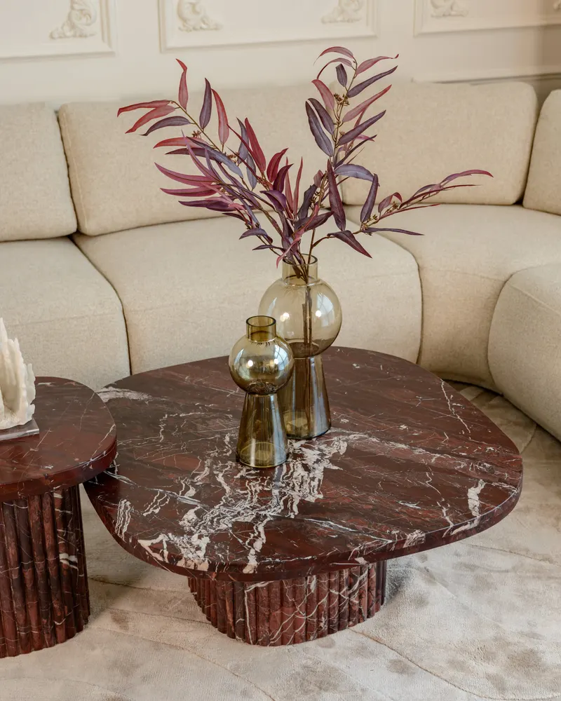 Couchtisch Orchid, Burgunderrot von Richmond Interiors, Wohnbeispiel 7, im Wohnraum