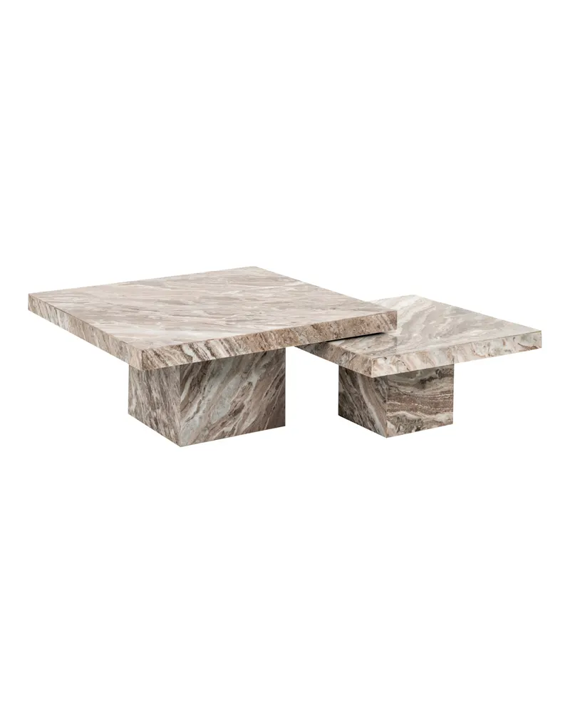 Couchtisch Rashford, Blush beige, 2er-Set von Richmond Interiors