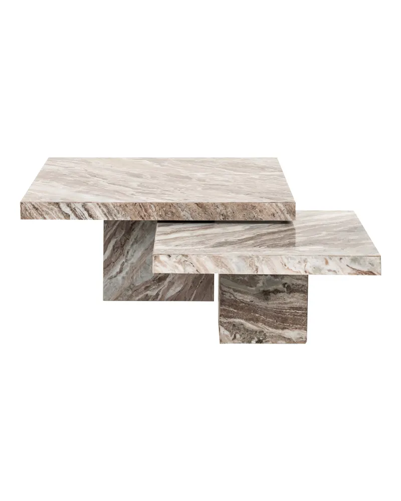 Couchtisch Rashford, Blush beige, 2er-Set von Richmond Interiors, Produktansicht 3