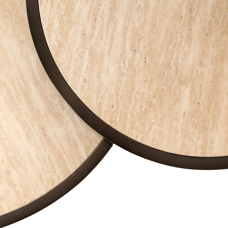 Couchtisch Ronson, Beige, 2er-Set von Richmond Interiors, Produktansicht 4