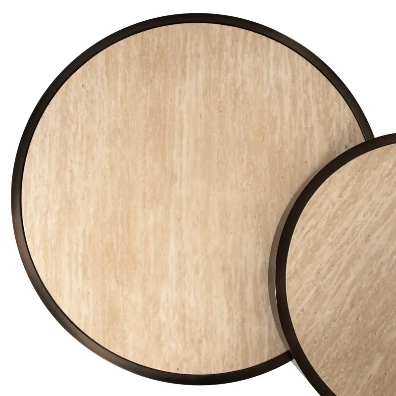 Couchtisch Ronson, Beige, 2er-Set von Richmond Interiors, Produktansicht 6