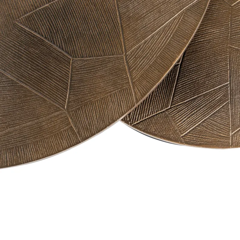 Goldfarben, gebürstet, 2er-Set von Richmond Interiors, Produktansicht 5