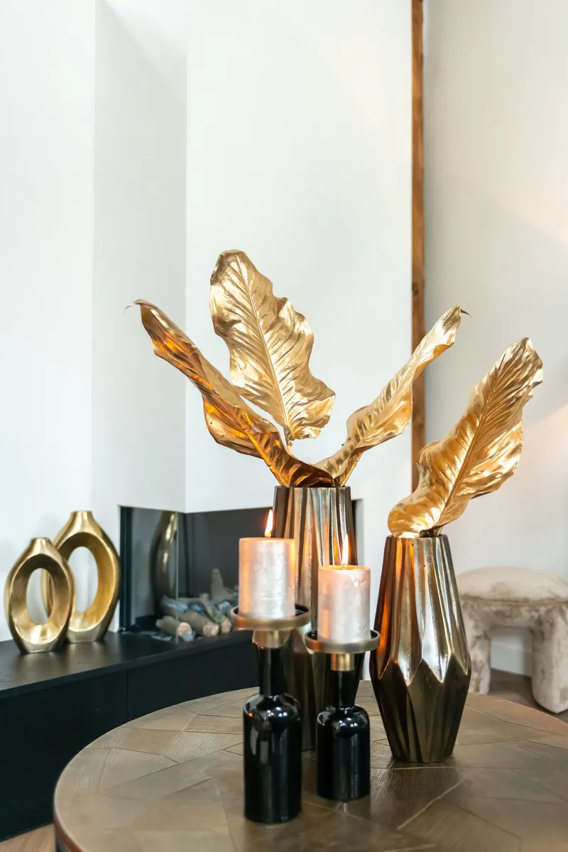 Goldfarben, gebürstet, 2er-Set von Richmond Interiors, Wohnbeispiel 9, im Wohnraum