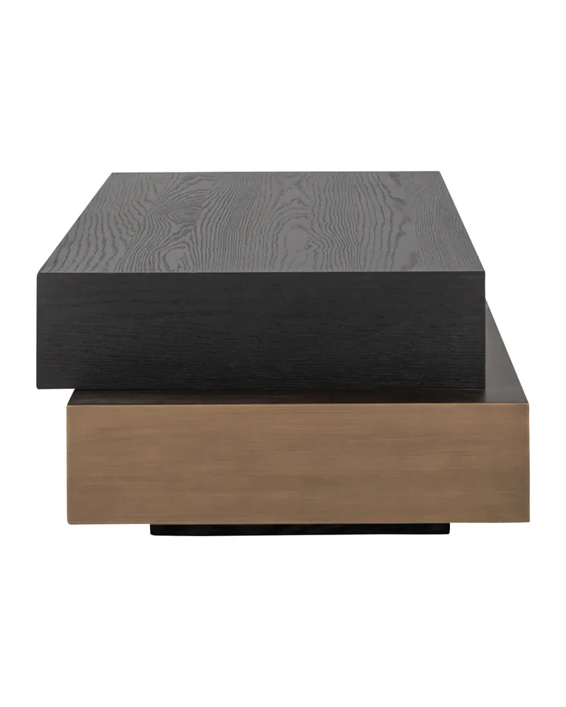 Cambon Couchtisch Dunkles Kaffeebraun 140 × 65 cm von Richmond Interiors, Produktansicht 2