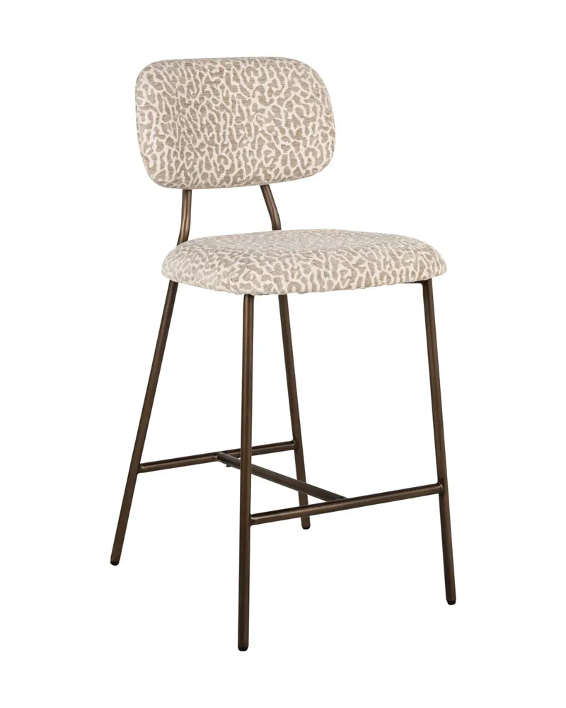 Barhocker Xenia, Beige leopard, feuerhemmend von Richmond Interiors, Produktansicht 3