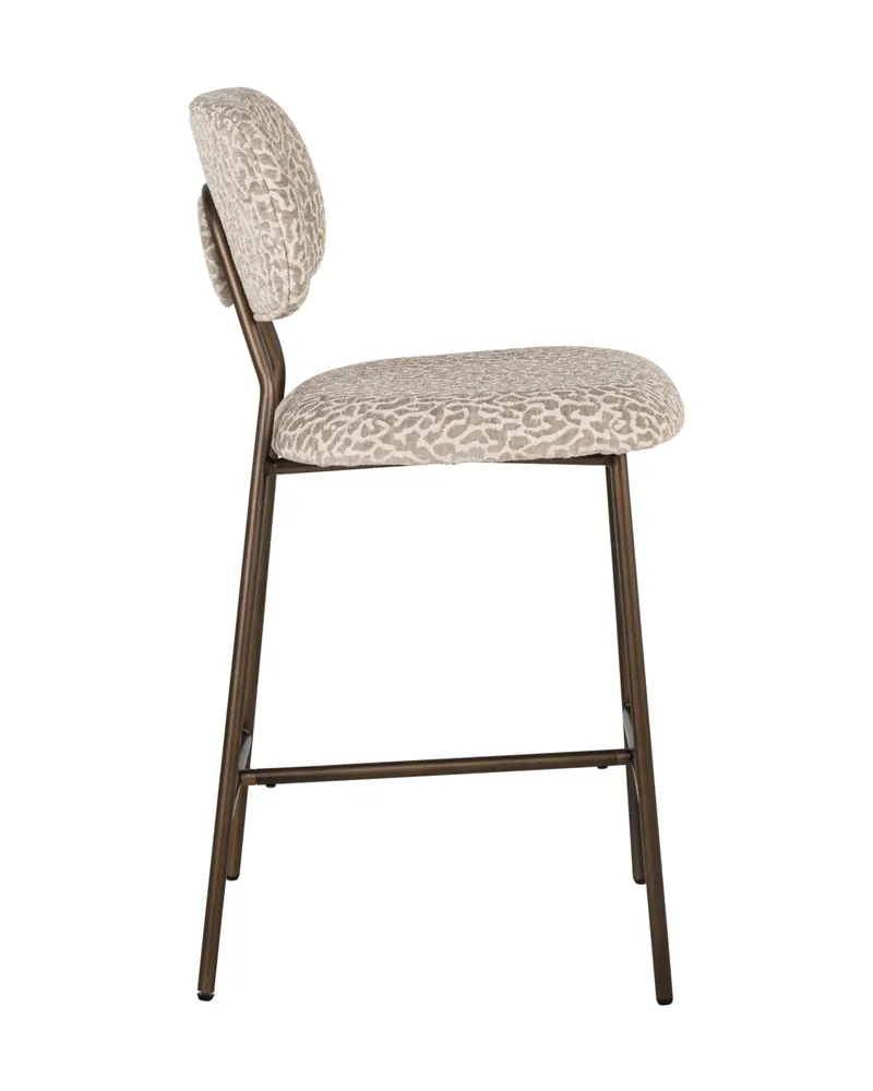 Barhocker Xenia, Beige leopard, feuerhemmend von Richmond Interiors, Produktansicht 4