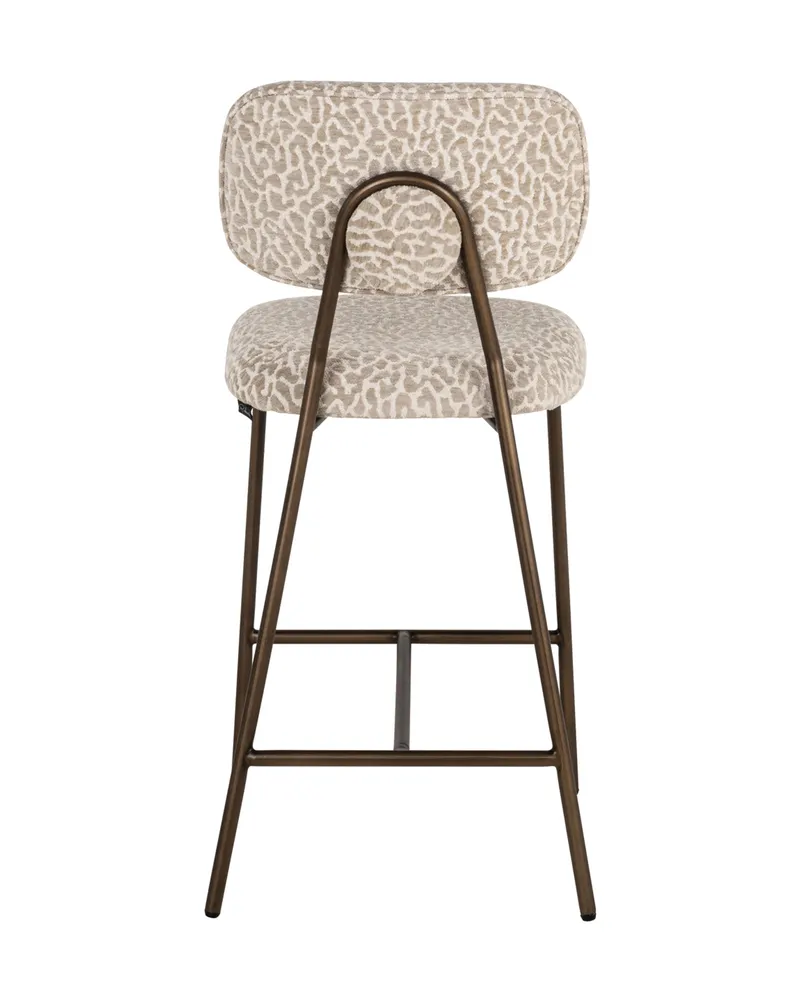 Barhocker Xenia, Beige leopard, feuerhemmend von Richmond Interiors, Produktansicht 5