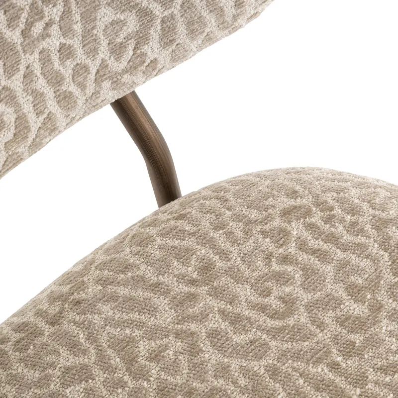 Barhocker Xenia, Beige leopard, feuerhemmend von Richmond Interiors, Produktansicht 6