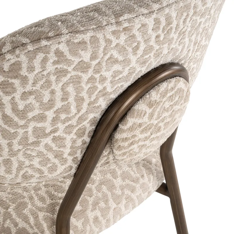 Barhocker Xenia, Beige leopard, feuerhemmend von Richmond Interiors, Produktansicht 8
