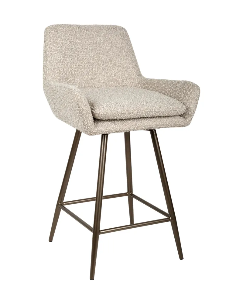Counterstuhl Linsey, Natural chunky, drehbar, 2er-Set von Richmond Interiors, Produktansicht 3