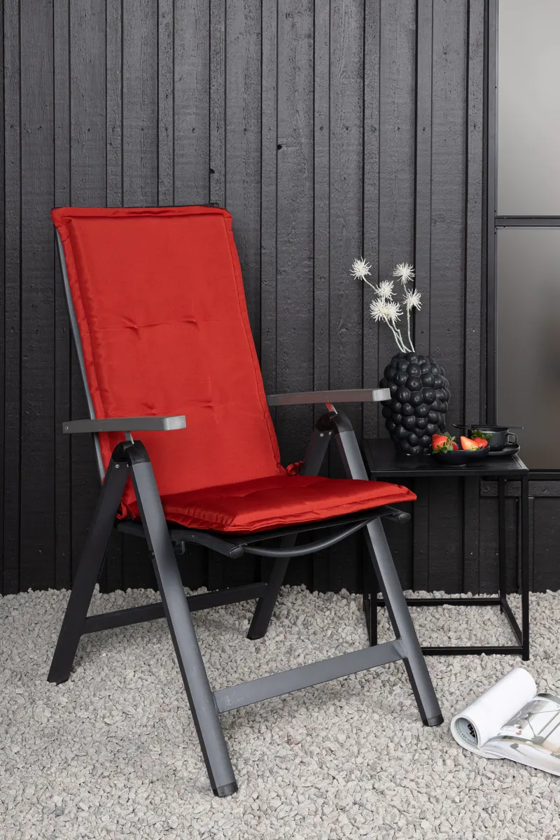 Cushion Sitzauflage für Hochlehner in Rot, im Wohnraum, Ansicht 1