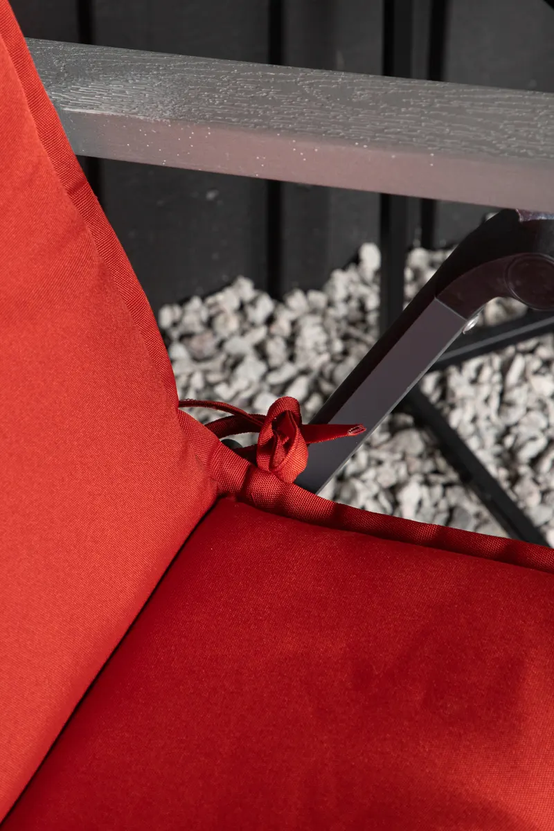 Cushion Sitzauflage für Hochlehner in Rot, im Wohnraum, Ansicht 2