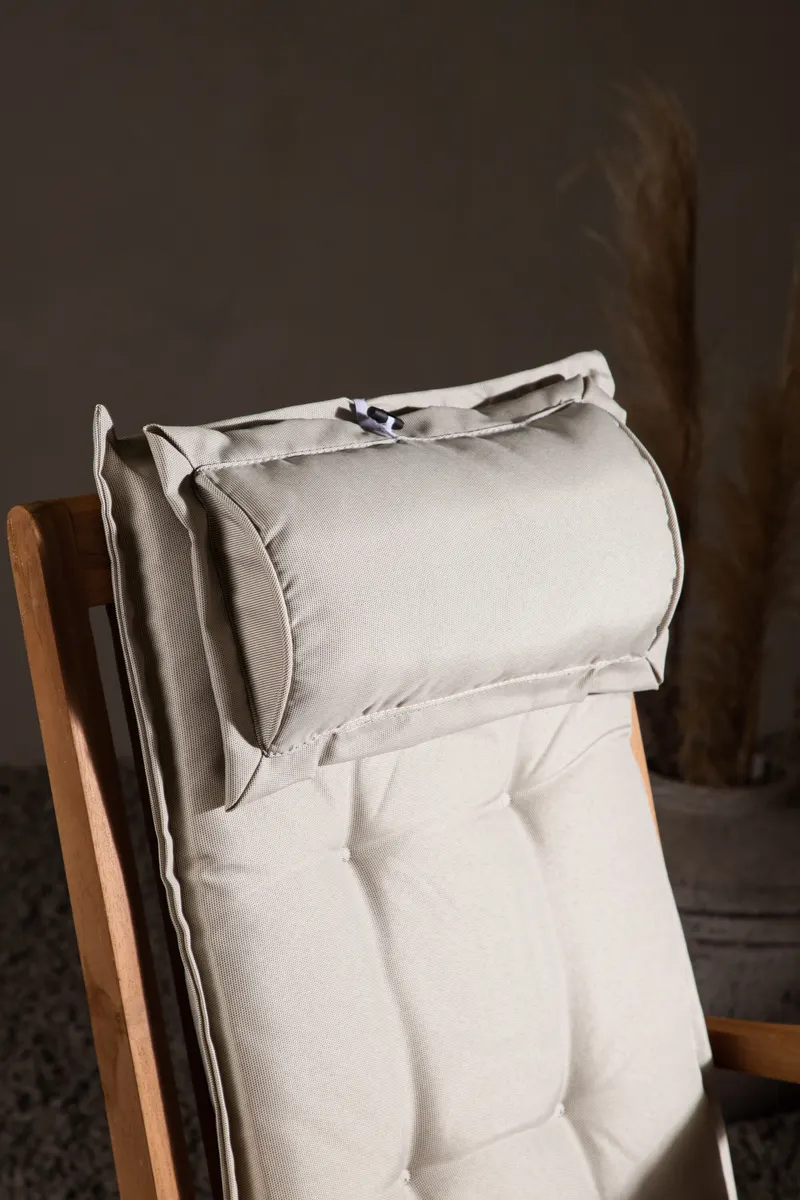 Cushion Sitzauflage für Hochlehner in Cremeweiß, im Wohnraum, Ansicht 2