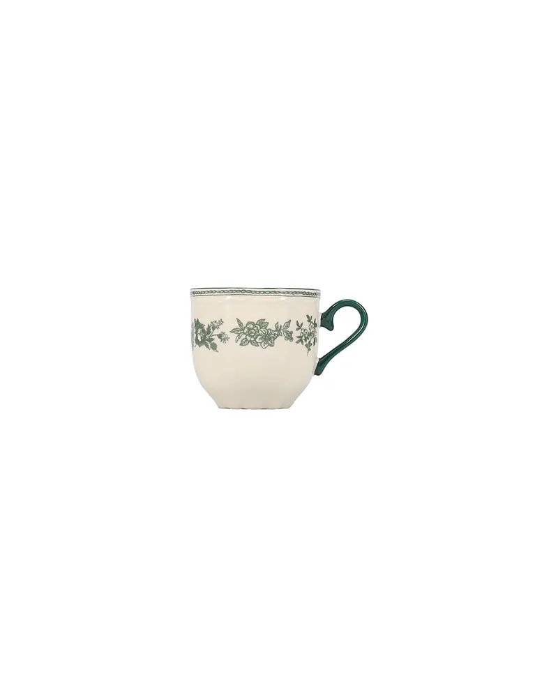Cyril Tasse aus Porzellan mit gemusterter Glasur, 215 ml, Grün