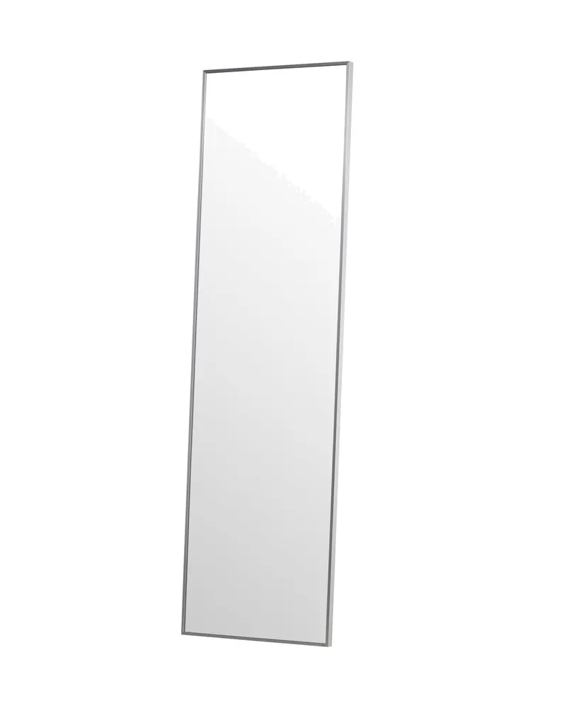 Dalton rechteckiger Ganzkörperspiegel in 3 × 220 × 67 cm, Silber, Ansicht 2