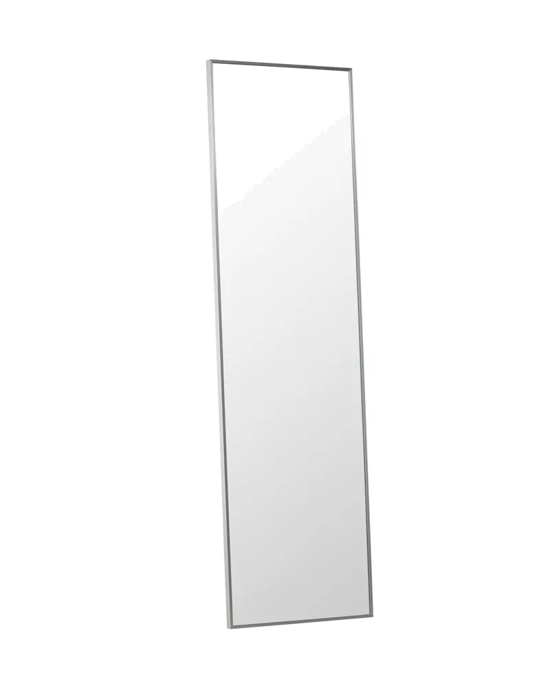 Dalton rechteckiger Ganzkörperspiegel in 3 × 220 × 67 cm, Silber, Ansicht 4