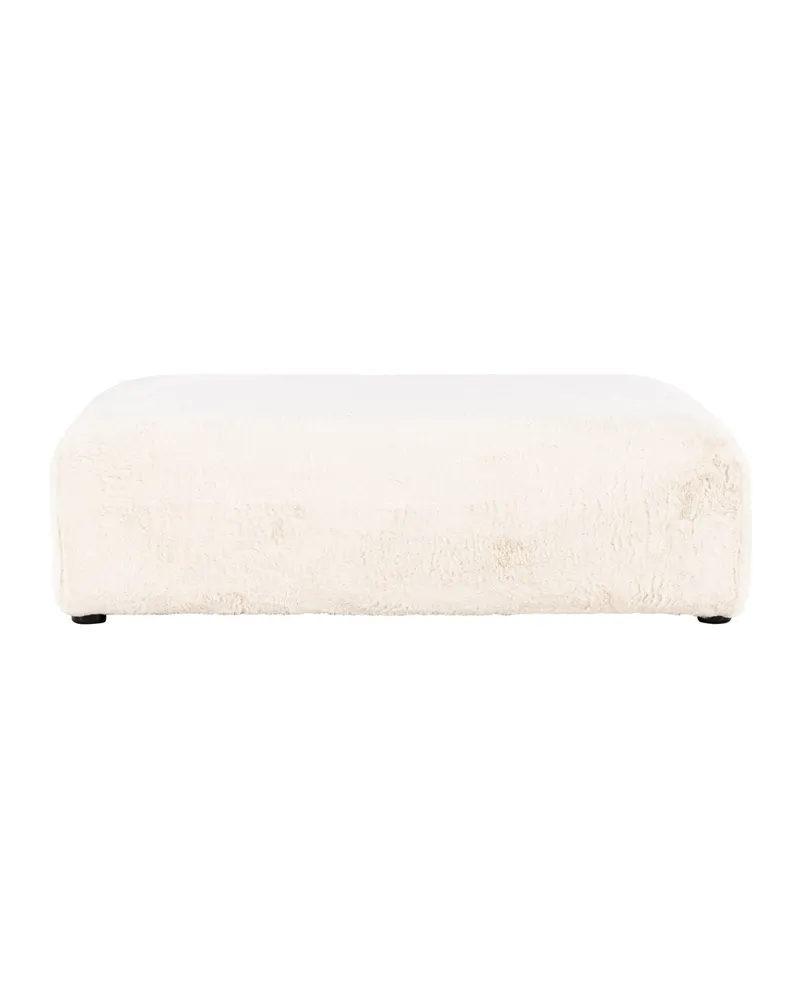 Davie Hocker, niedriger Pouf aus Fleece mit 100 × 100 cm