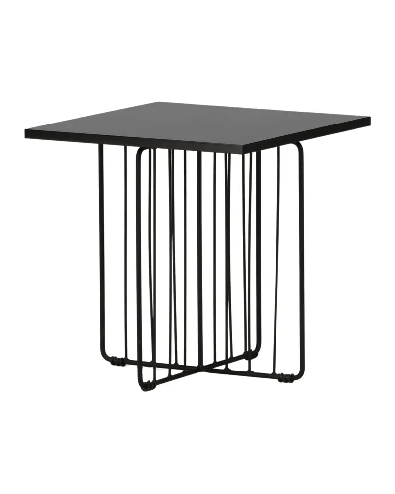 Dayton quadratischer Couchtisch mit Stabgestell in 40 × 40 cm, Ansicht 7