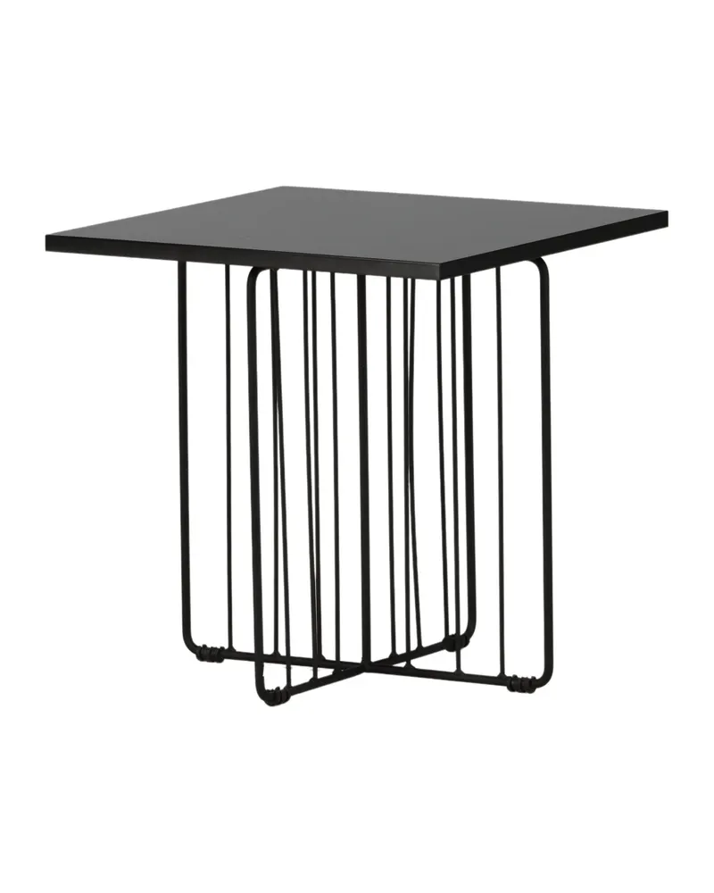 Dayton quadratischer Couchtisch mit Stabgestell in 40 × 40 cm, Ansicht 10
