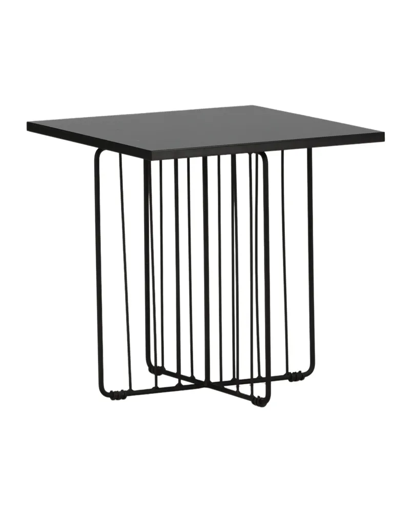 Dayton quadratischer Couchtisch mit Stabgestell in 40 × 40 cm, Ansicht 11