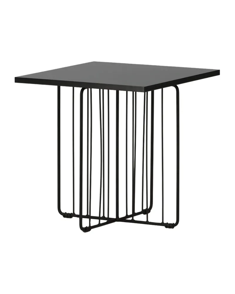 Dayton quadratischer Couchtisch mit Stabgestell in 40 × 40 cm, Ansicht 4