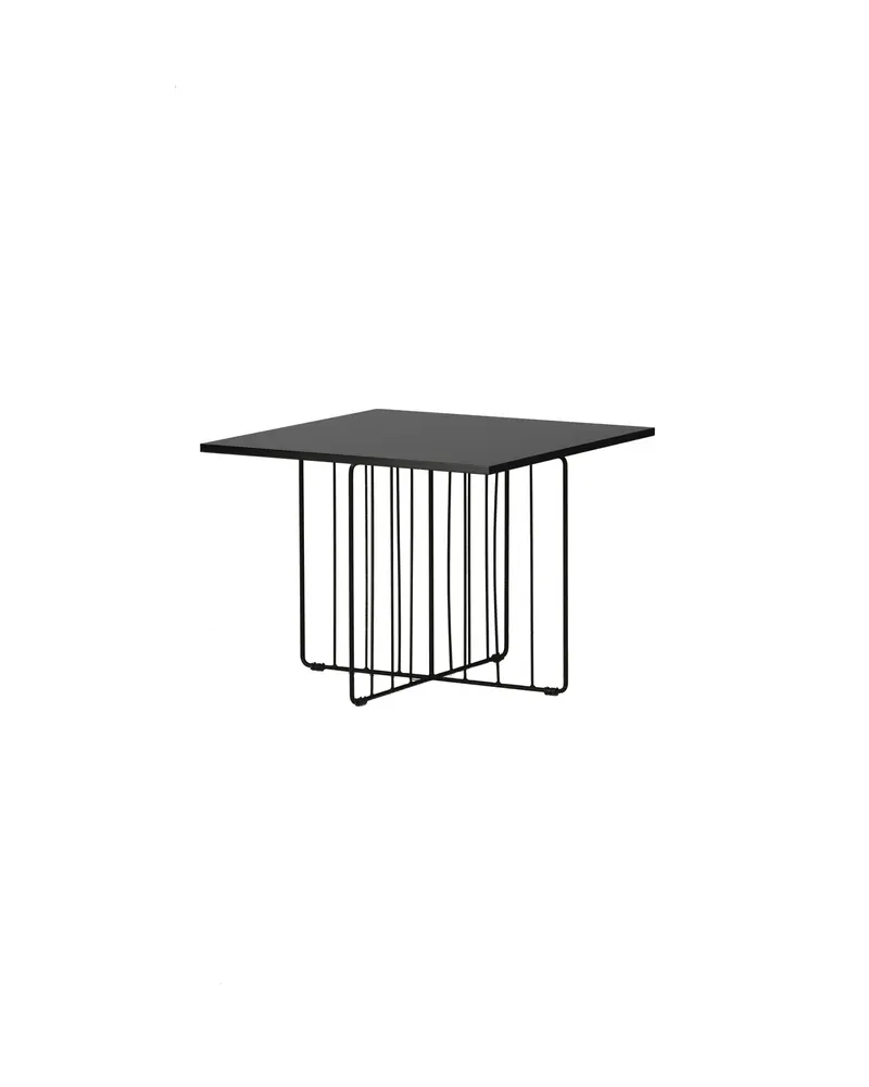 Dayton quadratischer Couchtisch mit Stabgestell in 60 × 60 cm, Ansicht 2