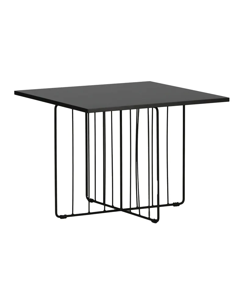 Dayton quadratischer Couchtisch mit Stabgestell in 60 × 60 cm, Ansicht 3