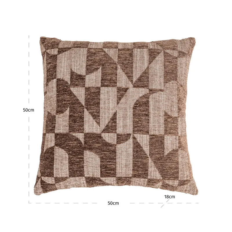 Dekokissen Aria, Brown geometric von Richmond Interiors, Maßzeichnung 6