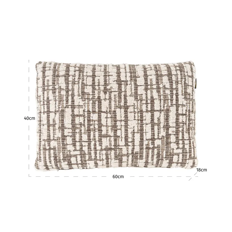 Dekokissen Oliv, Creme, 40 × 60 cm von Richmond Interiors, Maßzeichnung 6