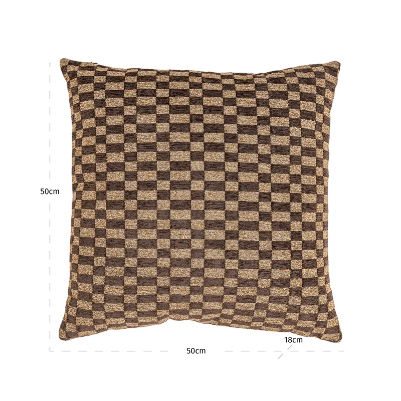 Dekokissen Remi, Brown rectilinear von Richmond Interiors, Maßzeichnung 4