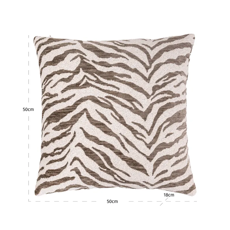 Dekokissen Tara, Taupe tiger von Richmond Interiors, Maßzeichnung 6