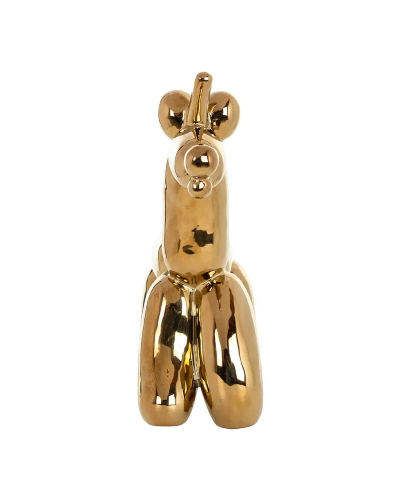 Dekoobjekt Balloonicorn, Goldfarben