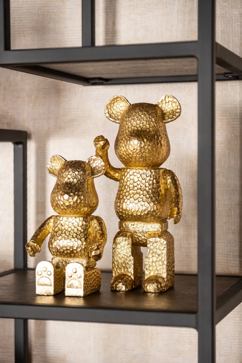 Dekoobjekt Bear, Goldfarben von Richmond Interiors, Wohnbeispiel 5, im Wohnraum