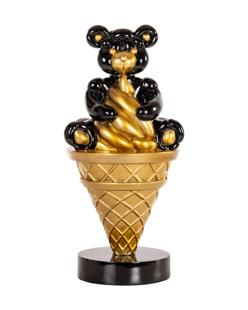 Dekoobjekt Harly, Schwarz/Goldfarben von Richmond Interiors