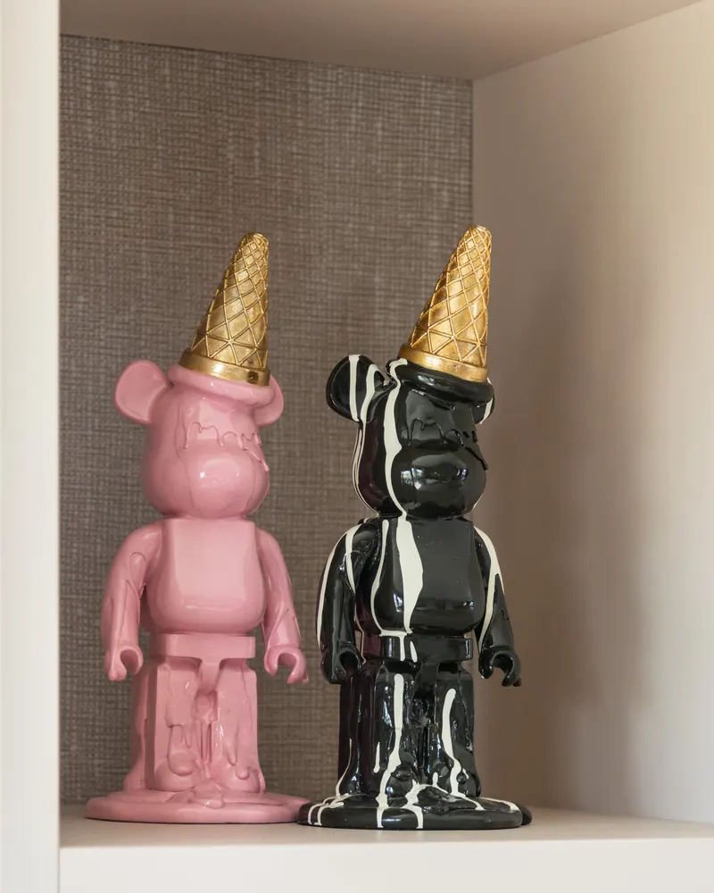 Dekoobjekt Icebear, Schwarz von Richmond Interiors, Wohnbeispiel 15, im Wohnraum