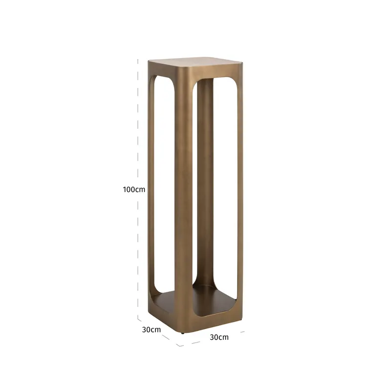 Dekosäule Claridge, Goldfarben antik von Richmond Interiors, Maßzeichnung 10