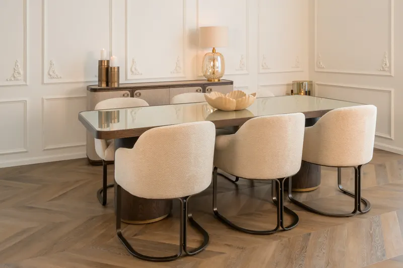 Dekoschale Petal in Beige von Richmond Interiors, Wohnbeispiel 6, im Wohnraum