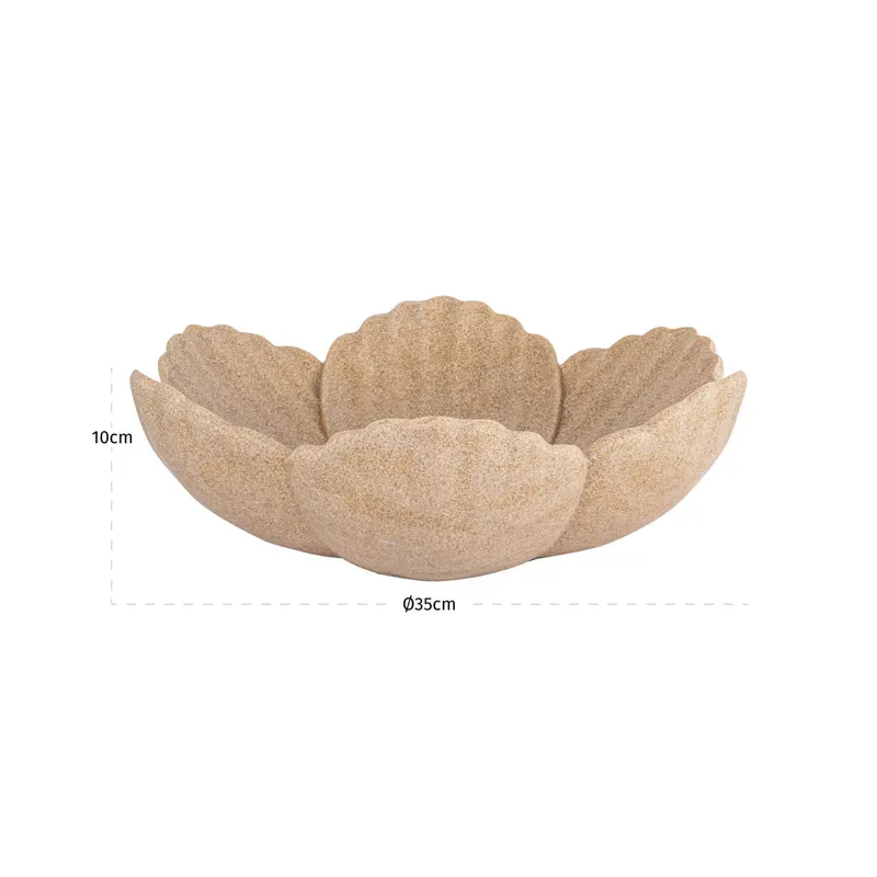 Dekoschale Shellie klein in Beige von Richmond Interiors, Maßzeichnung 6