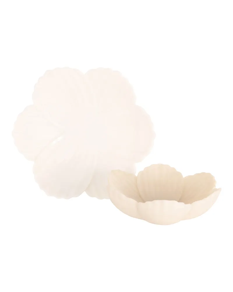 Dekoschale Xena, Weiß, 35 × 35 × 11 cm von Richmond Interiors, Produktansicht 3