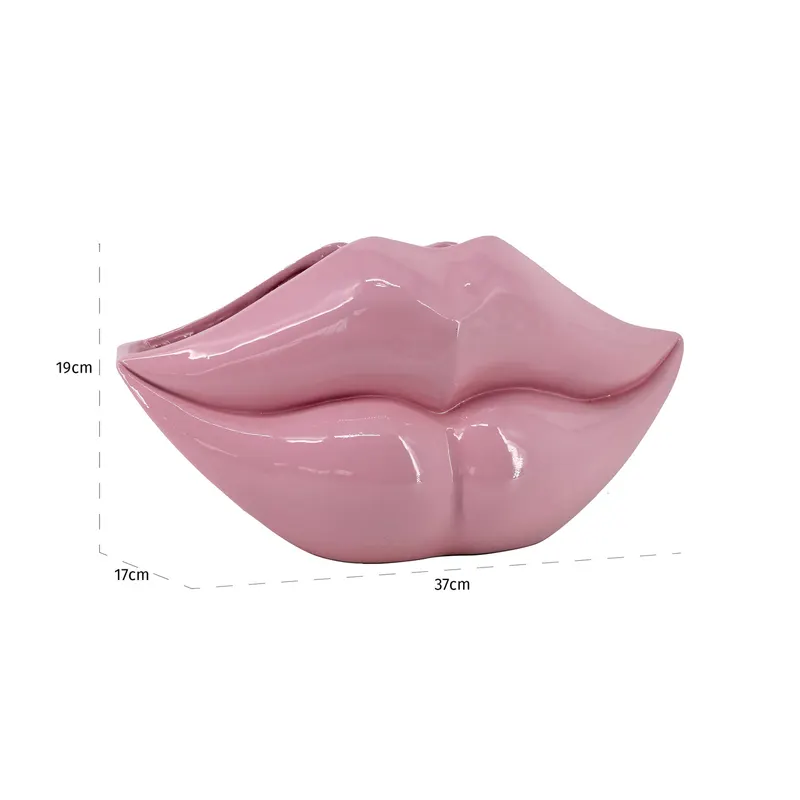 Vase Lippo in Rosa von Richmond Interiors, Maßzeichnung 4