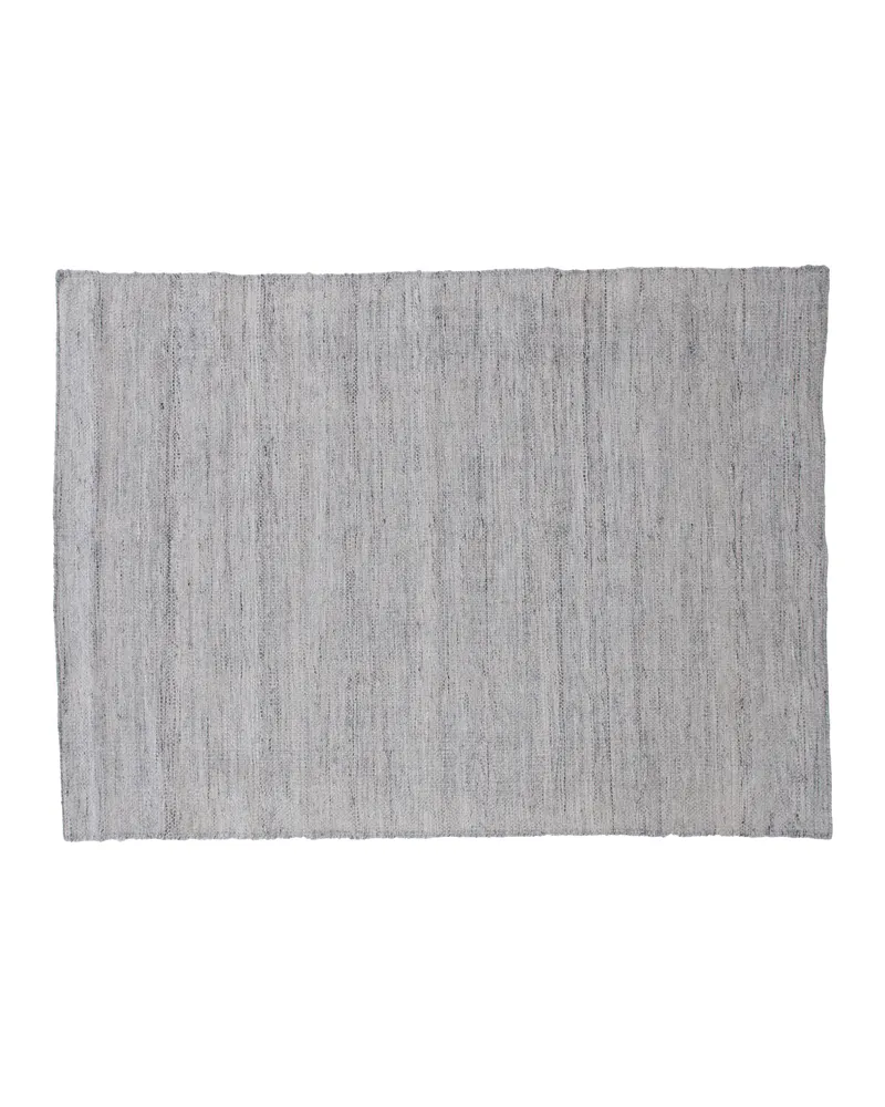 Devi Teppich, handgewebt und flach in 240 × 170 cm, Silber, Ansicht 1